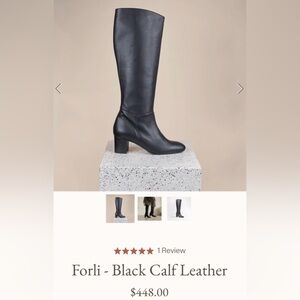 Forli Black Leather Boots